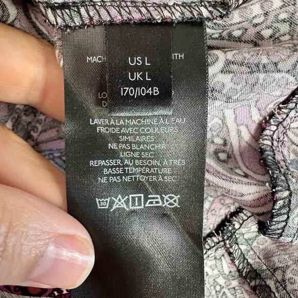 Anthropologie Maeve Lisabetta Maxi Dress Purple Boho Large - Picture 10 of 11